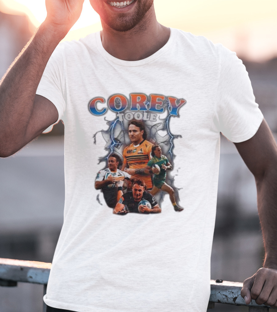 Corey Toole Rugby Lightning Vintage T-Shirt