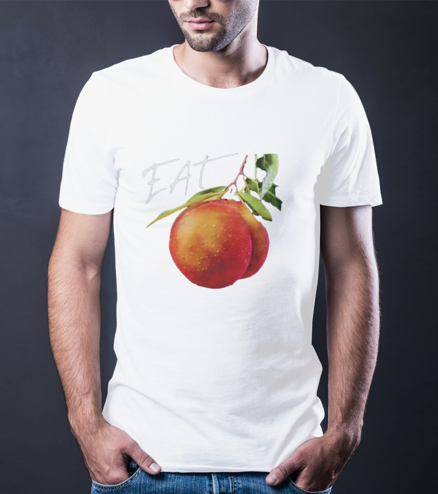 EAT Juicy Peaches With Dewy Leaves T-Shirt