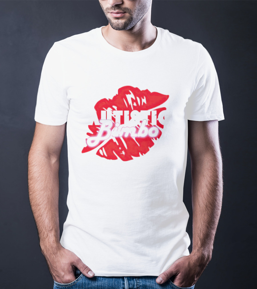 Autistic Bimbo Bold Red Lips T-Shirt