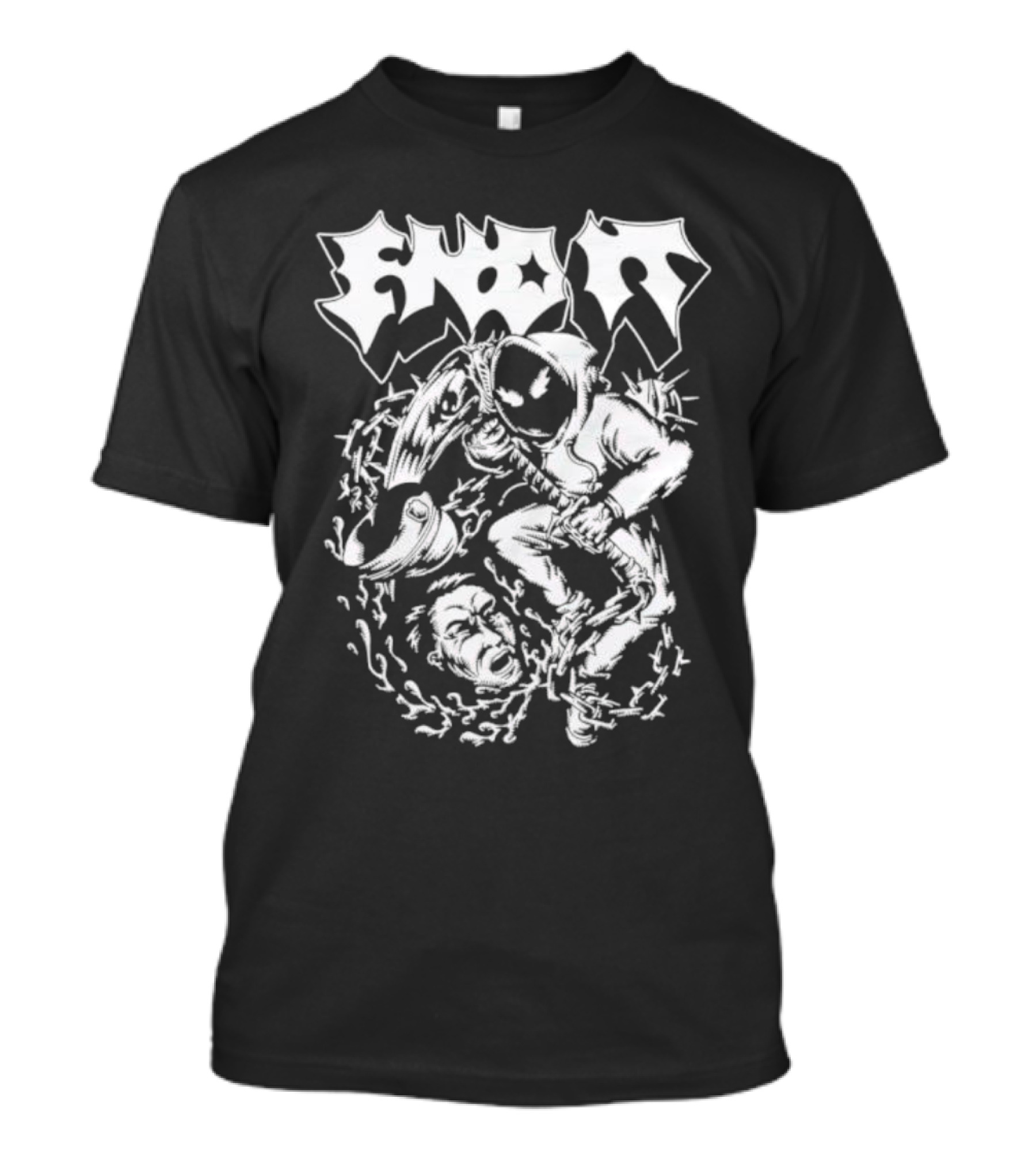 End It Cop Barbed Wire Hoodie Mask T-Shirt