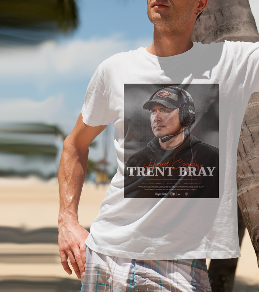 Head Coach Trent Bray Oregon State Football Build The Dam Corvallis, Oregon Beavers T-Shirt