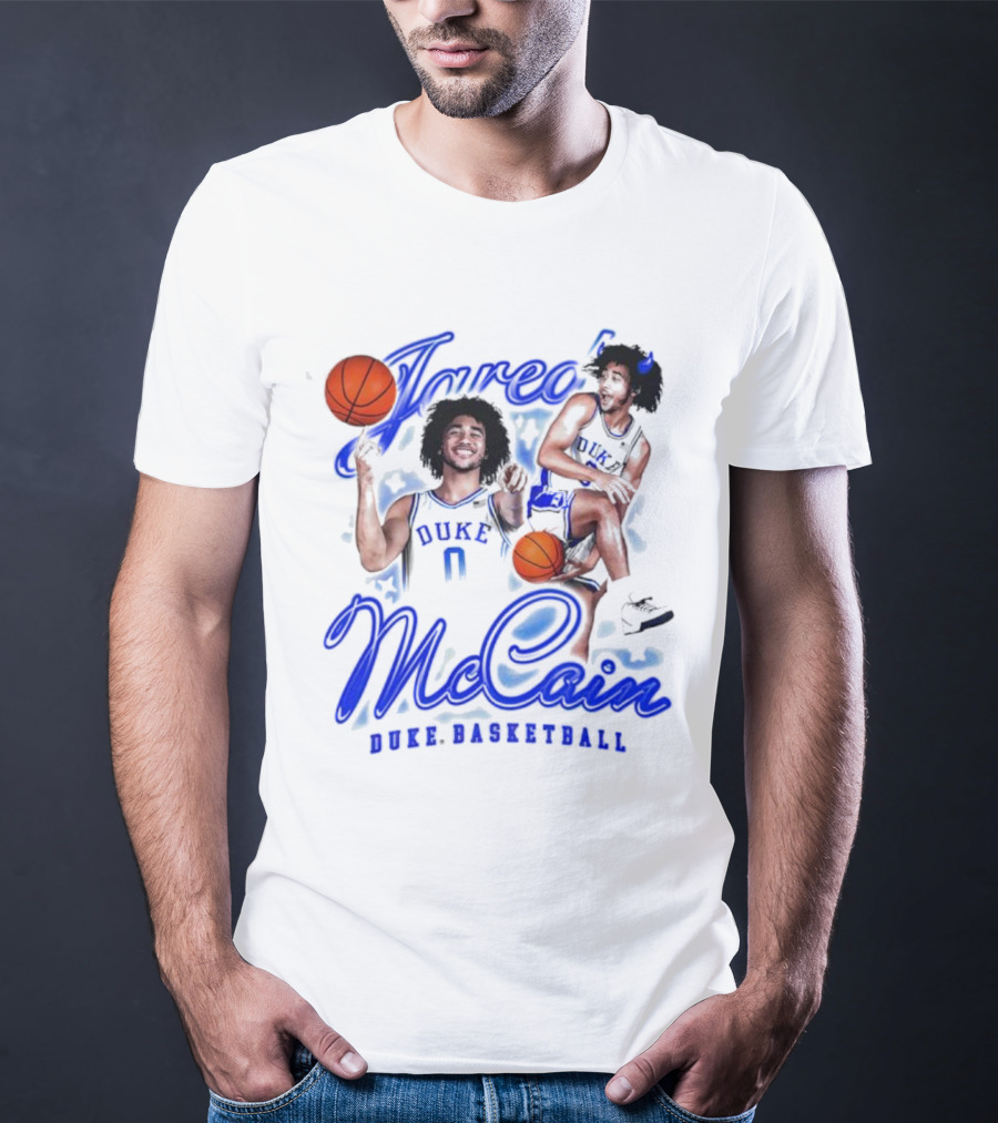 Jared McCain Duke Basketball Player With Ball T-Shirt