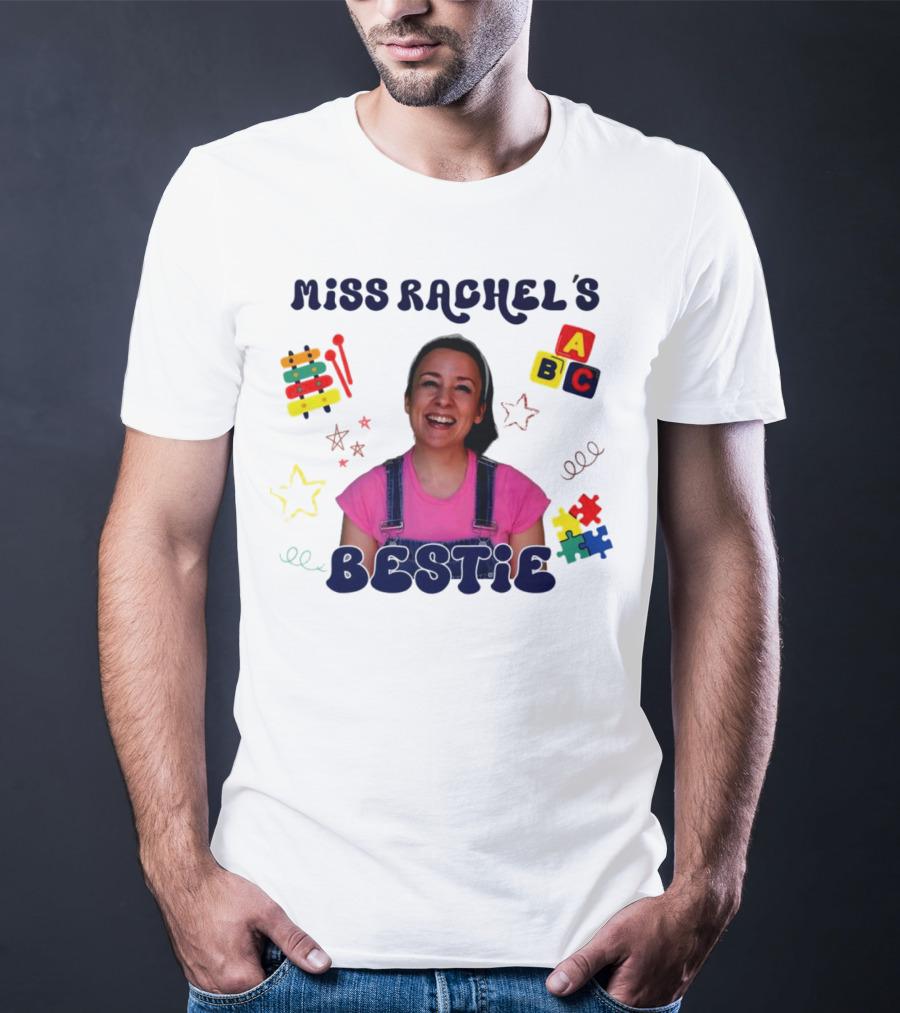 Miss Rachel's Bestie ABC Christmas Custom Name T-Shirt