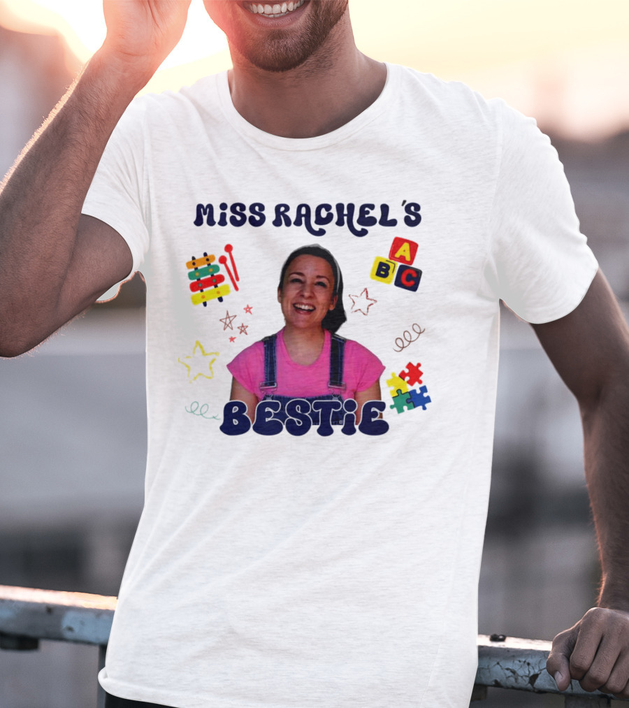 Miss Rachel's Bestie ABC Christmas Custom Name T-Shirt
