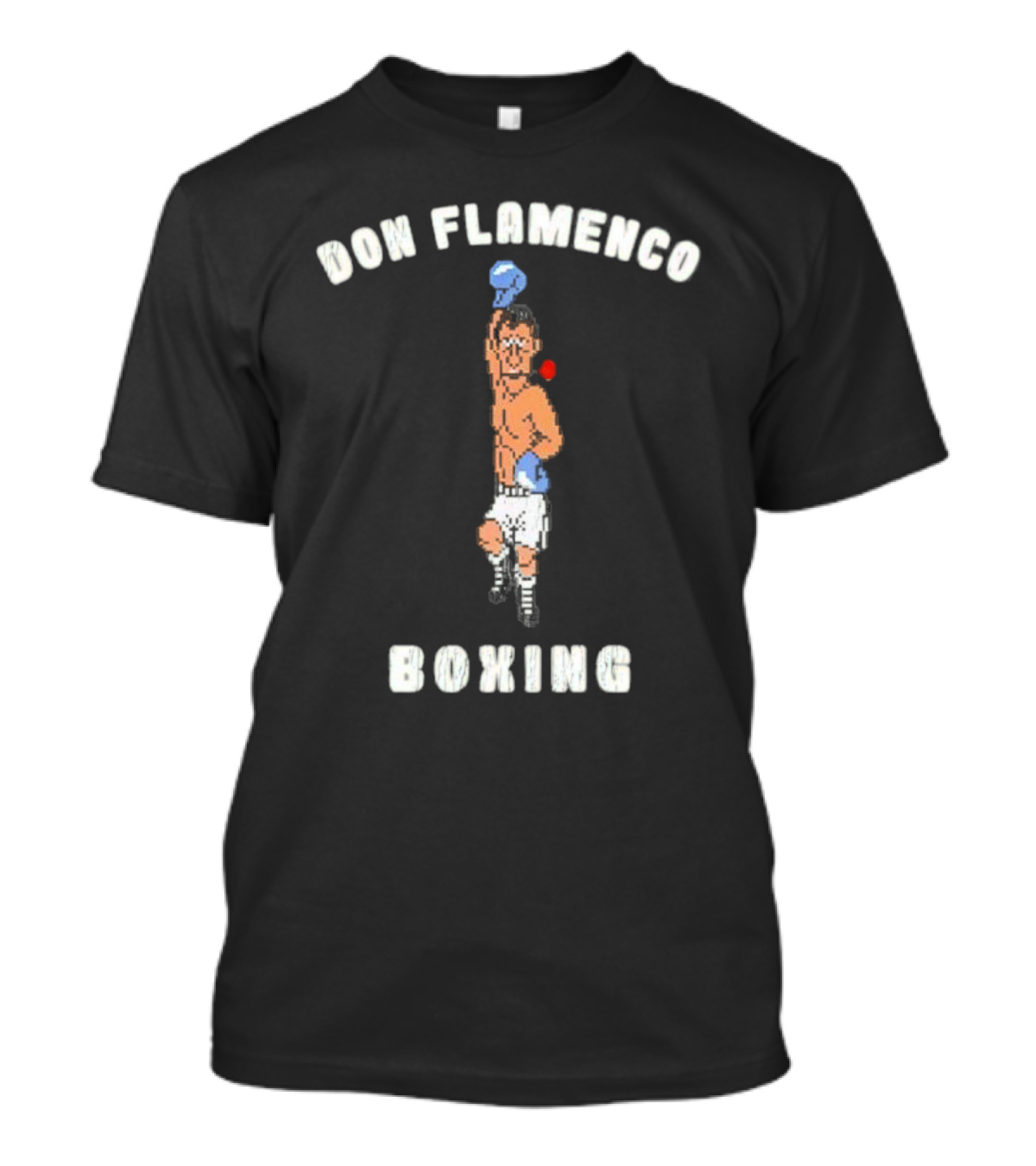 Don Flamenco Boxing Retro Video Game Character Victory Pose T-Shirt