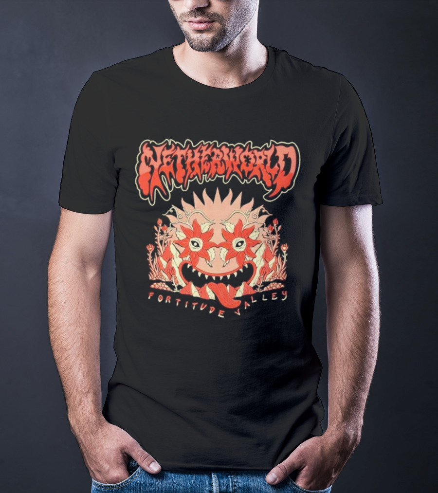 Netherworld Fortitude Valley Arcade Ghastly Floral T-Shirt