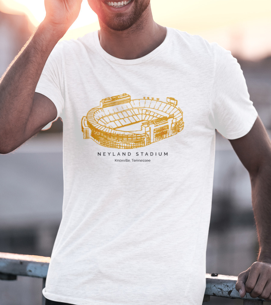 Neyland Stadium Knoxville Tennessee Volunteers Stadium Sketch T-Shirt