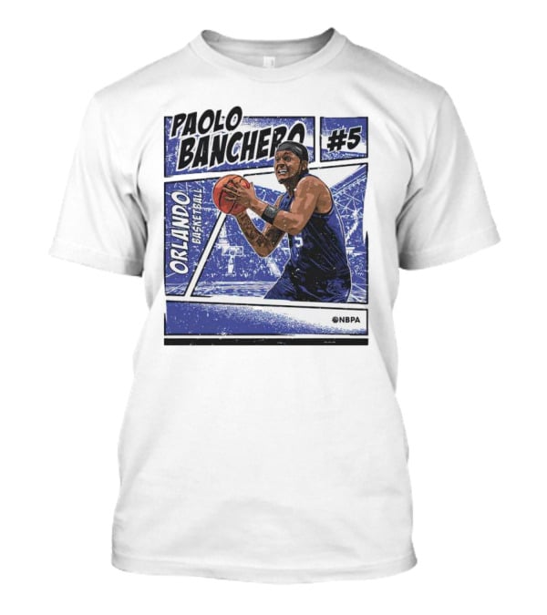 Paolo Banchero Orlando Basketball #5 NBPA Comic T-Shirt