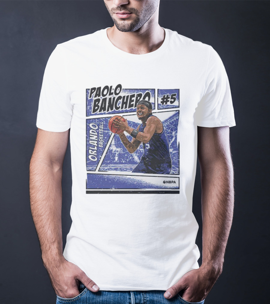 Paolo Banchero Orlando Basketball #5 NBPA Comic T-Shirt