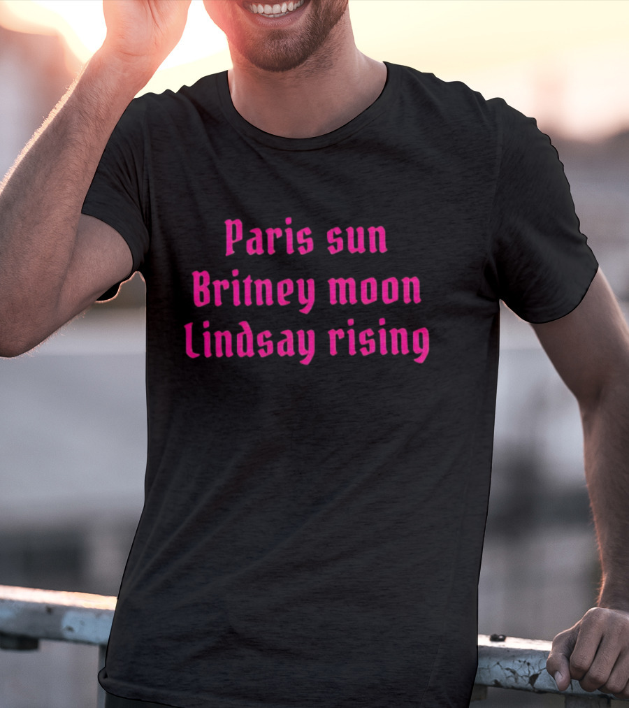 Paris Sun Britney Moon Lindsay Rising Nostalgia Retro T-Shirt