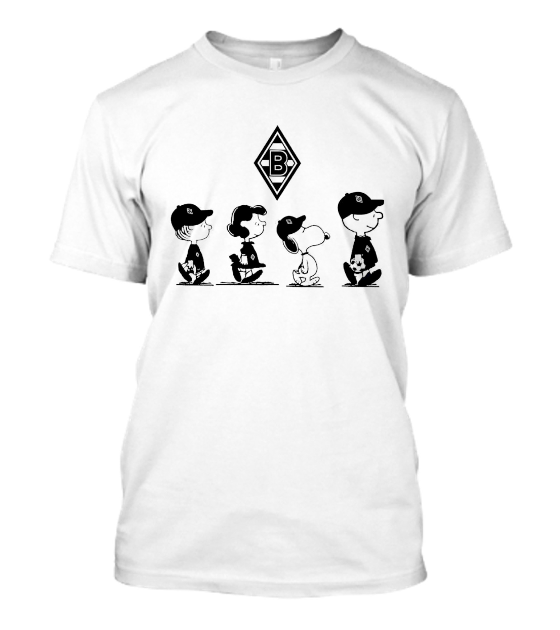 Peanuts Characters Borussia Mönchengladbach Football Sports T-Shirt