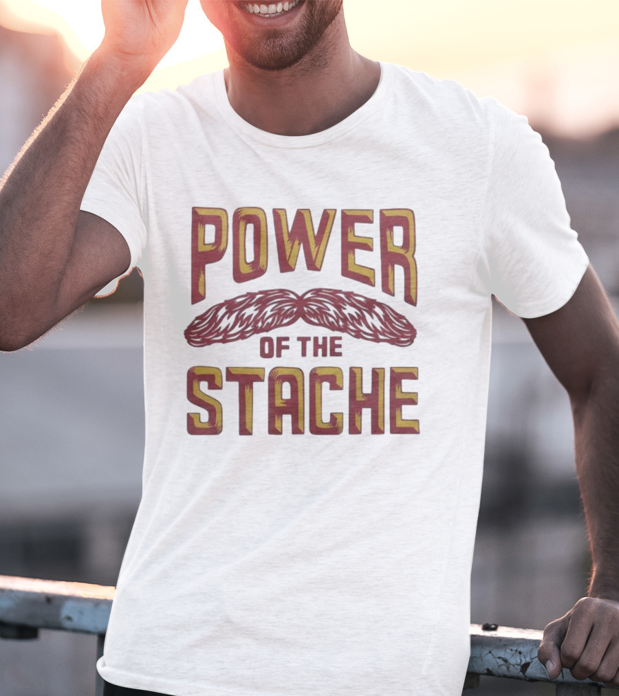Power Of The Stache Iconic Mustache T-Shirt