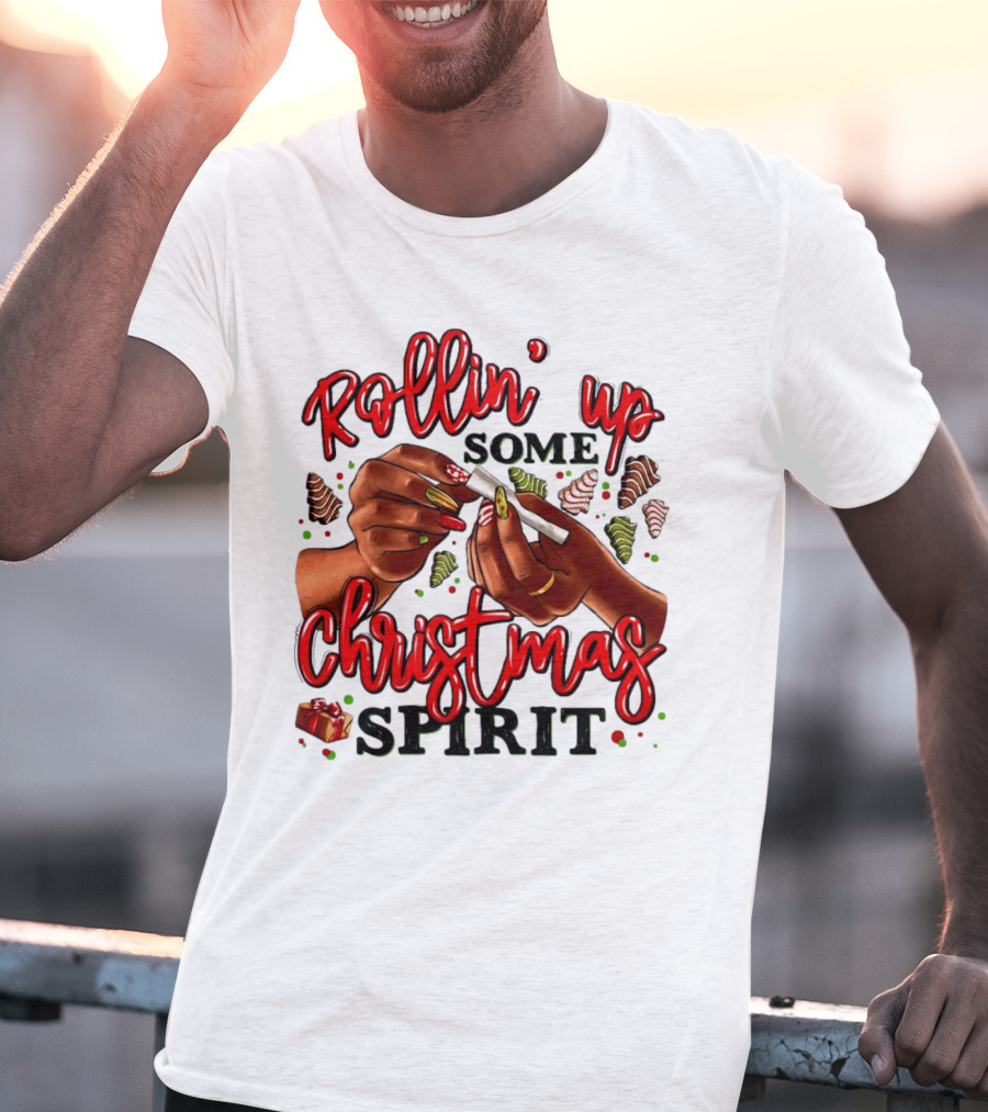 Rollin’ Up Some Christmas Spirit With Festive Candy Canes And Holiday Cheer T-Shirt