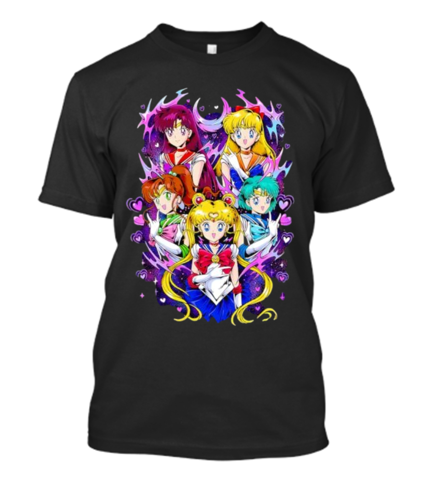 Sailor Moon Justice Serenity Usagi Tsukino And Sailor Guardians Anime T-Shirt