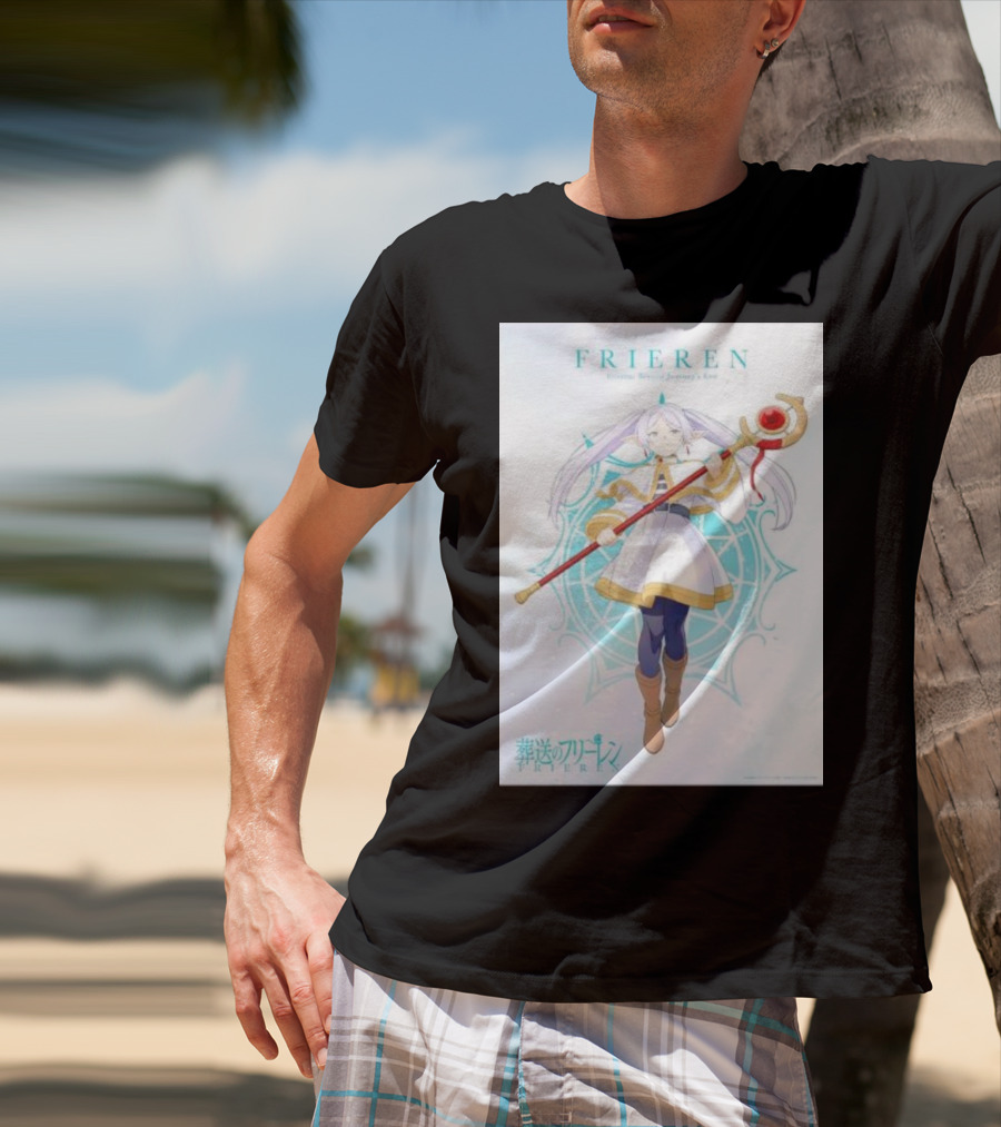 Frieren Beyond Journey's End Sousou No Frieren Anime Character Wand T-Shirt