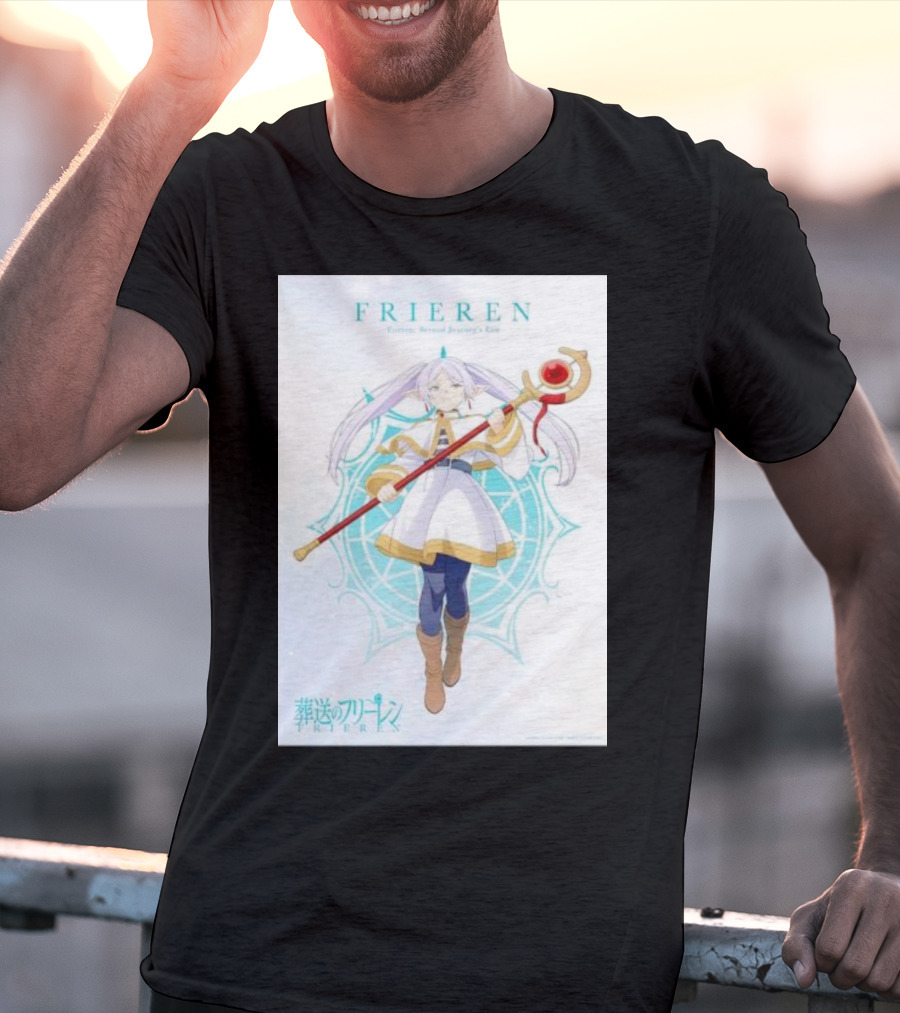 Frieren Beyond Journey's End Sousou No Frieren Anime Character Wand T-Shirt