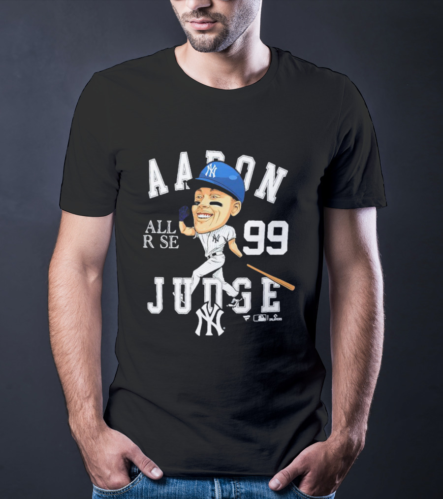 Aaron Judge All Rise 99 NY Yankees Caricature T-Shirt