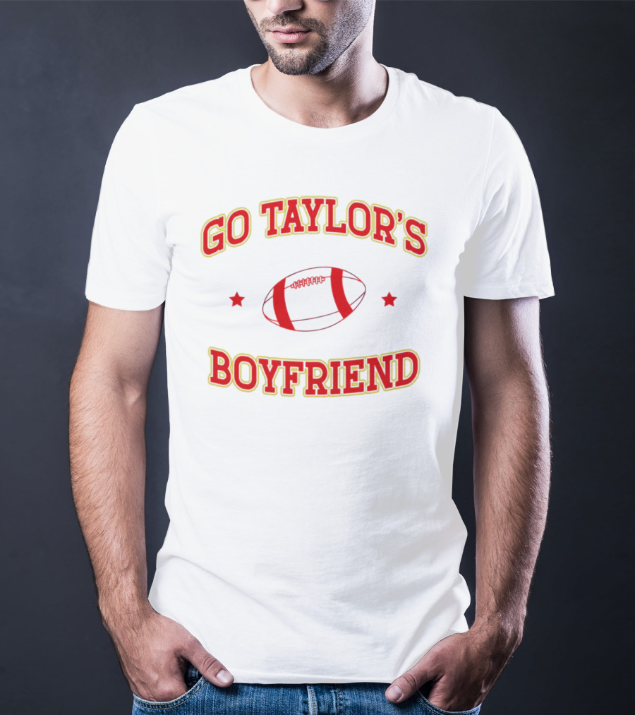Go Taylor's Boyfriend Football Christmas T-Shirt