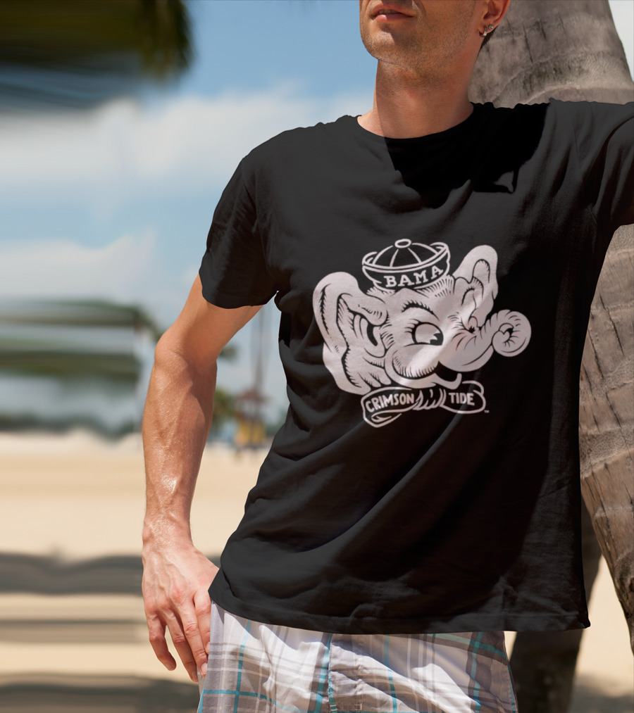 Bama Crimson Tide Big Al Vintage Retro T-Shirt