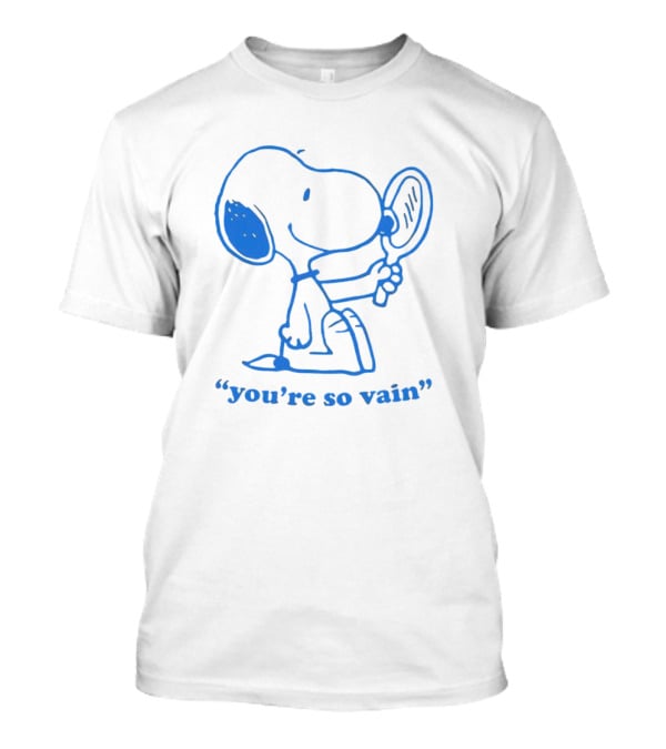 Snoopy You're So Vain Mirror Reflection T-Shirt