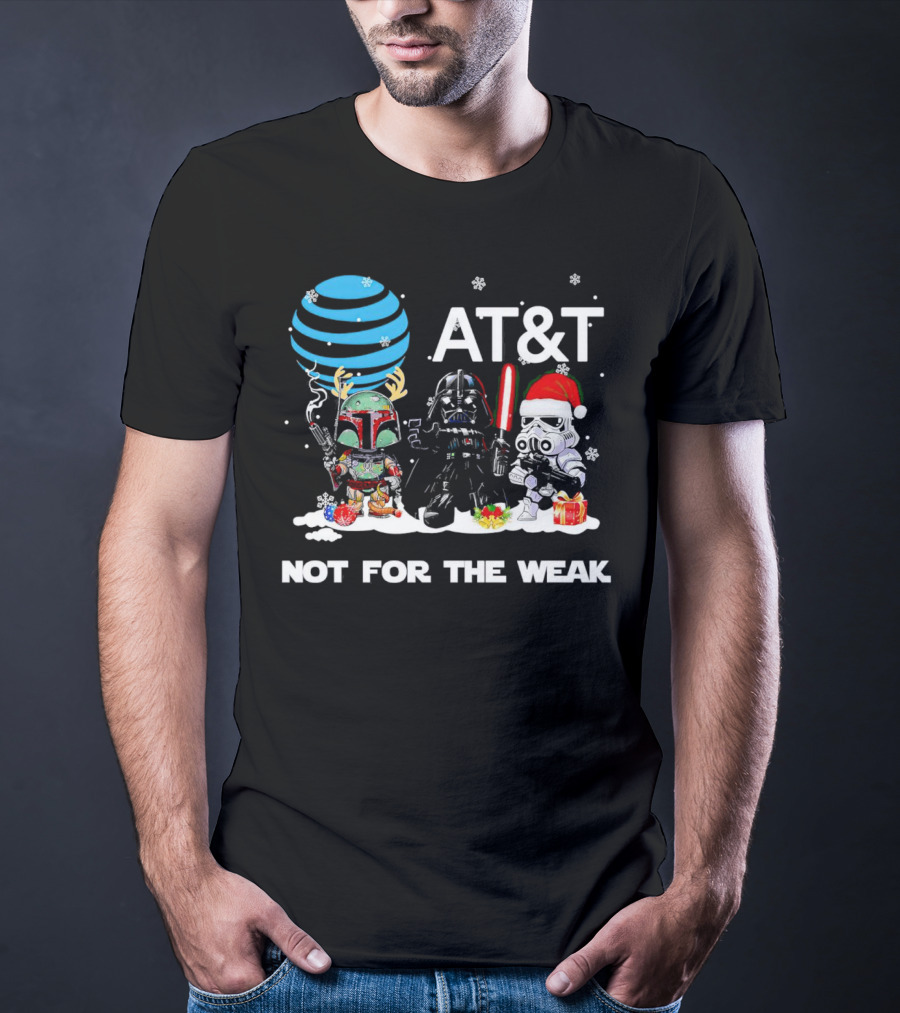 AT&T Star Wars Characters Chibi Not For The Weak Christmas T-Shirt