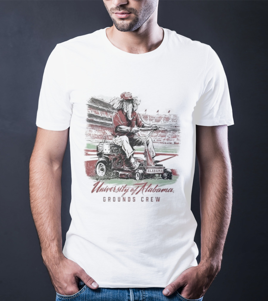 University Of Alabama Grounds Crew Elephant Stadium Mowing T-Shirt