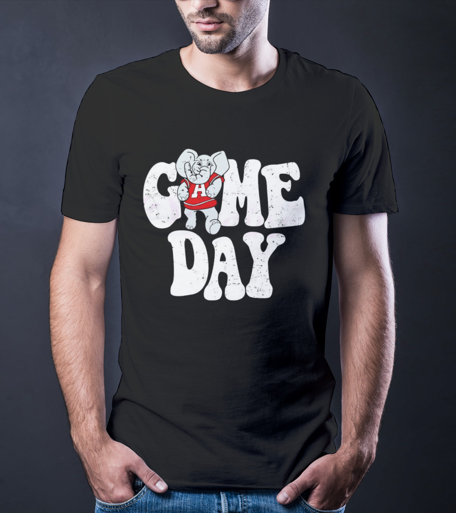 Alabama Crimson Tide Game Day Elephant Mascot T-Shirt