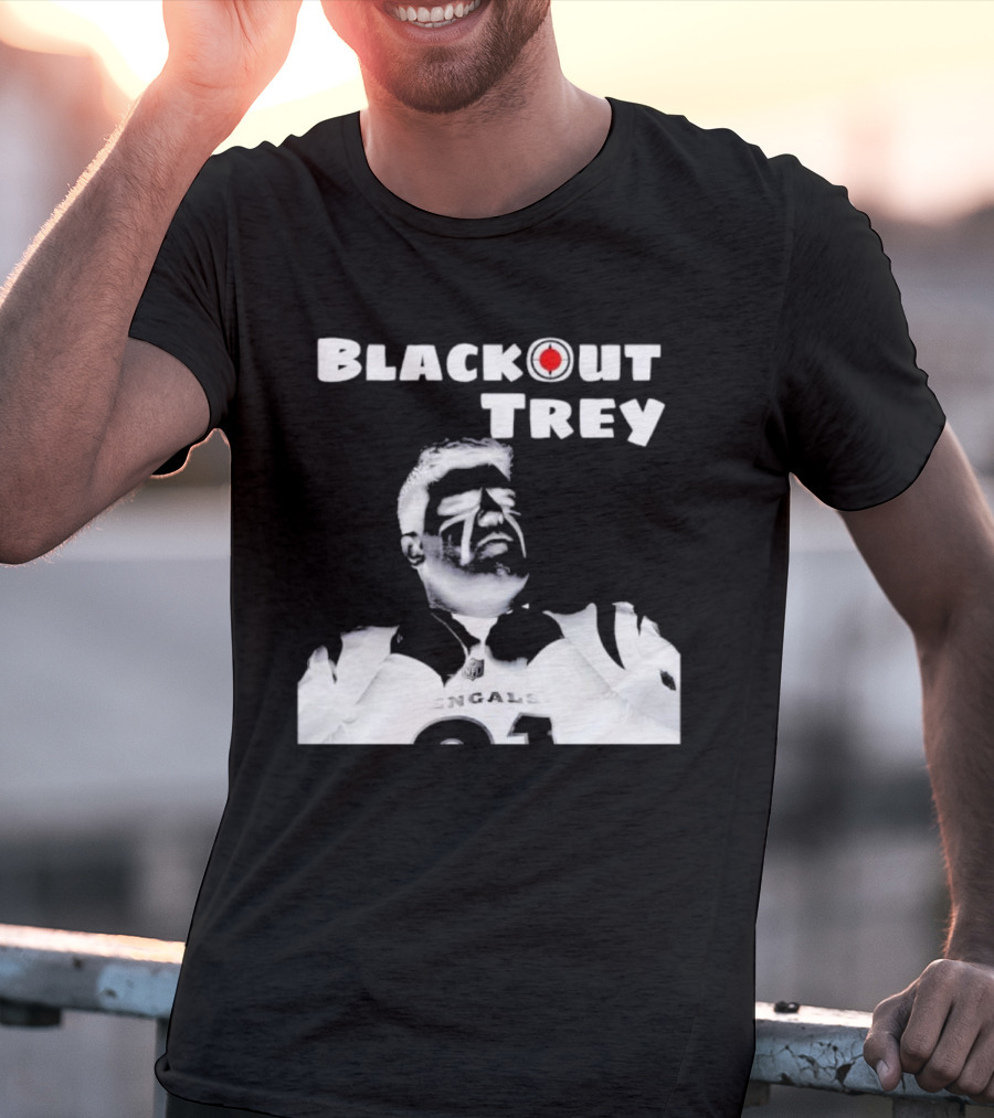 Blackout Trey Cincinnati Bengals 91 T-Shirt