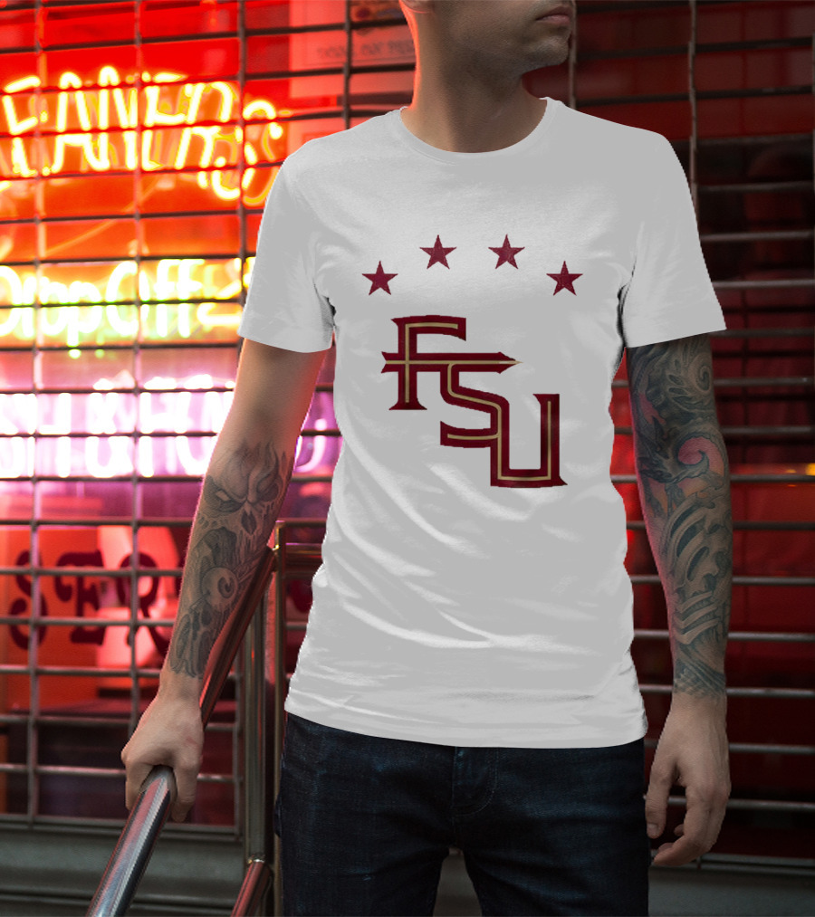 FSU Soccer Four Stars Achievement Recognition T-Shirt