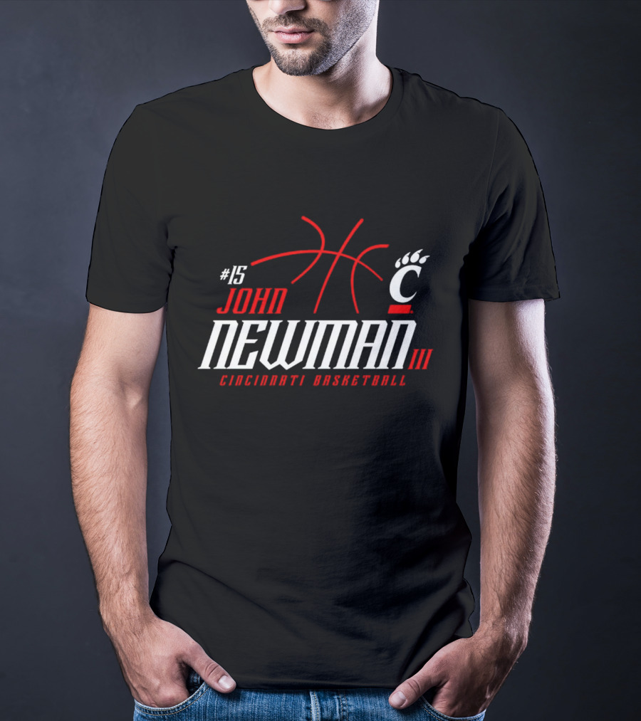 15 John Newman III Cincinnati Basketball T-Shirt