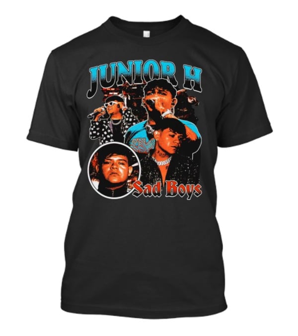Junior H Sad Boys Vintage Concert Collage T-Shirt