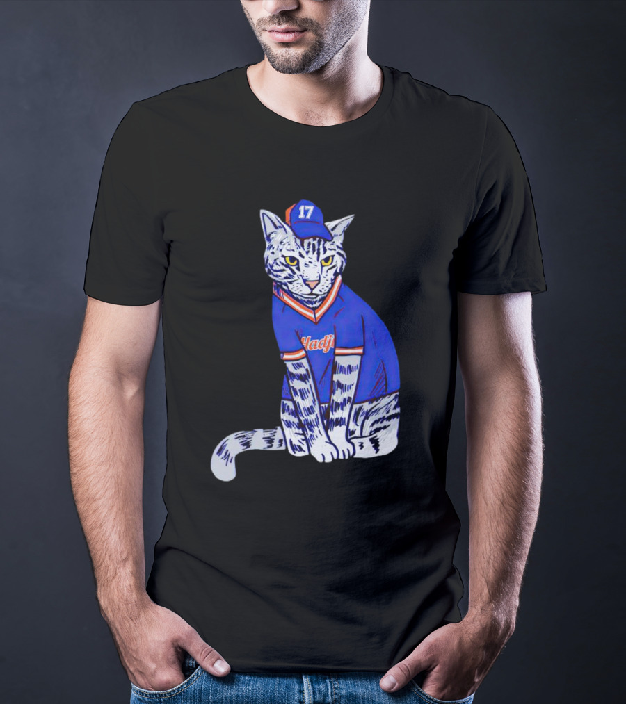 Keith Hernandez Hadji Cat Mets Jersey Number 17 T-Shirt