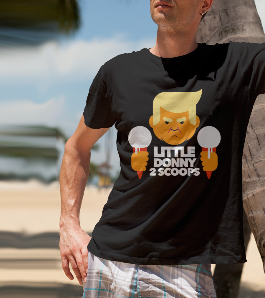 Little Donny 2 Scoops Ice Cream Character T-Shirt