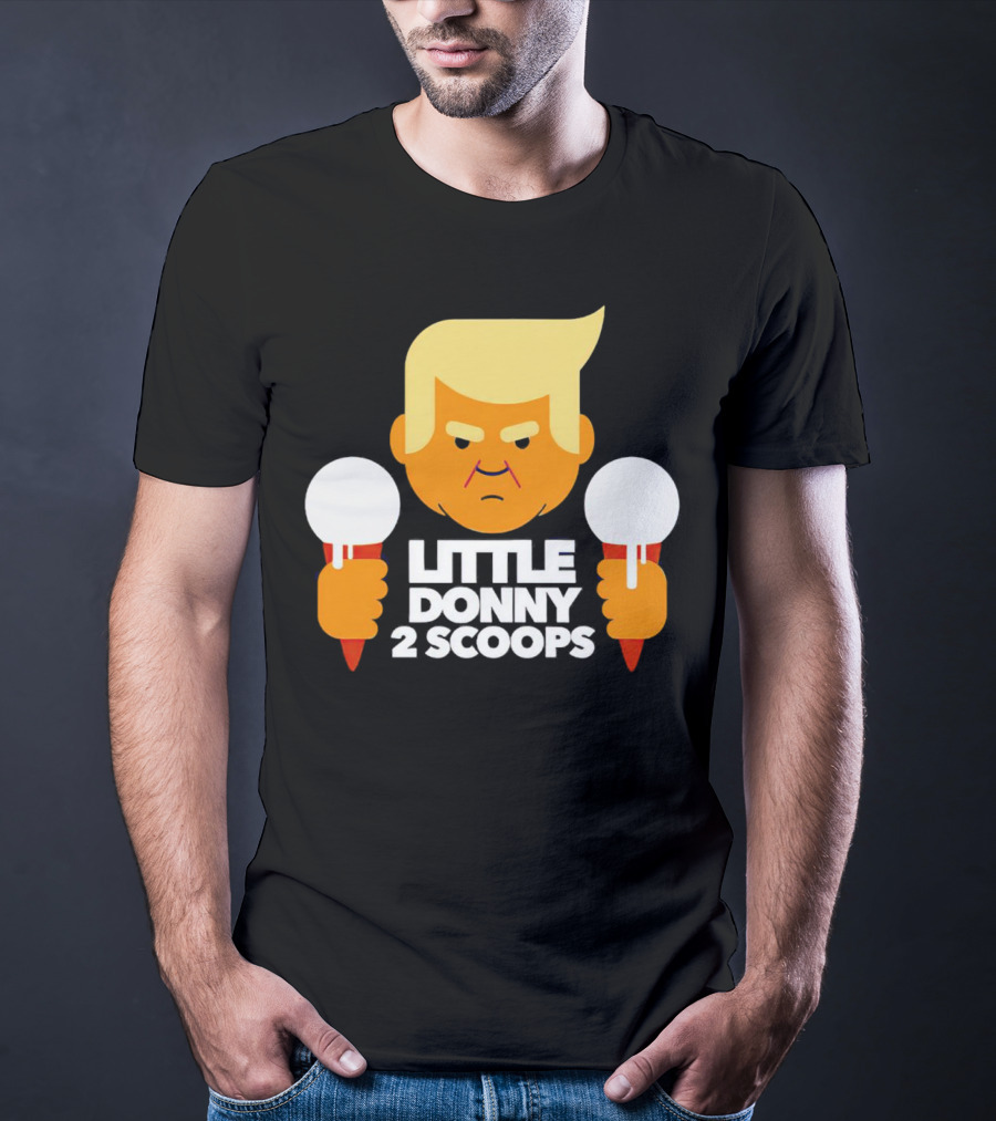 Little Donny 2 Scoops Ice Cream Character T-Shirt