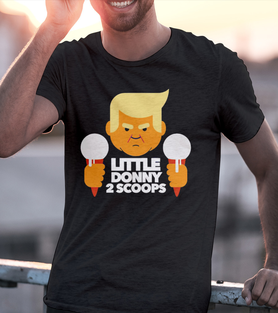 Little Donny 2 Scoops Ice Cream Character T-Shirt