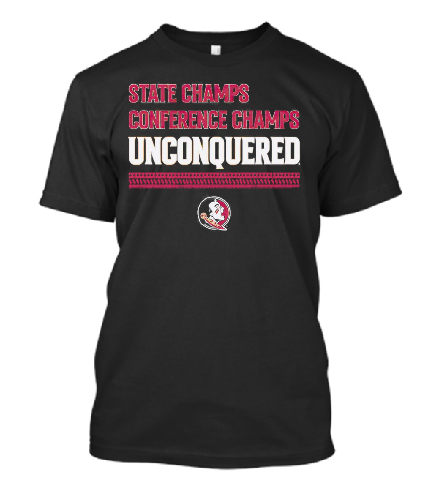 FSU State Champs Conference Champs Unconquered Football T-Shirt