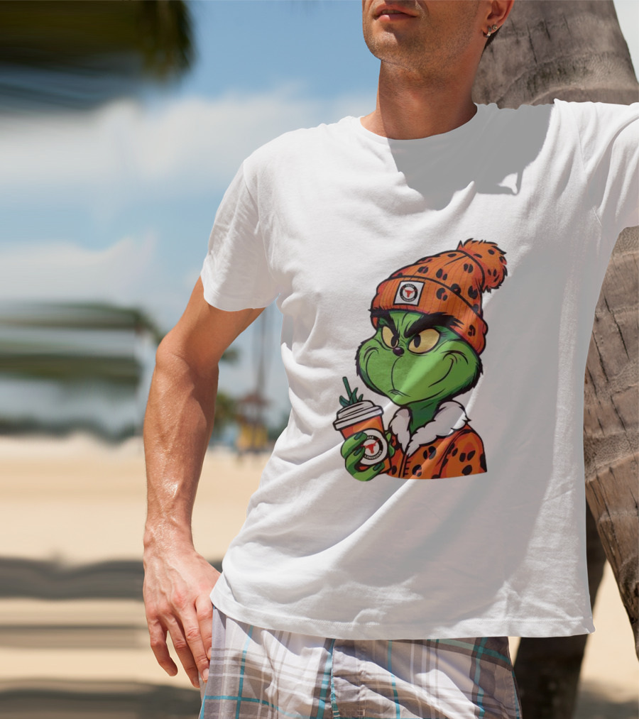 Grinch Boujee Texas Longhorns Cozy Coffee Lover T-Shirt