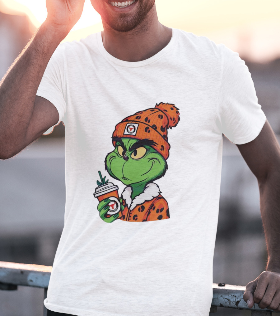 Grinch Boujee Texas Longhorns Cozy Coffee Lover T-Shirt