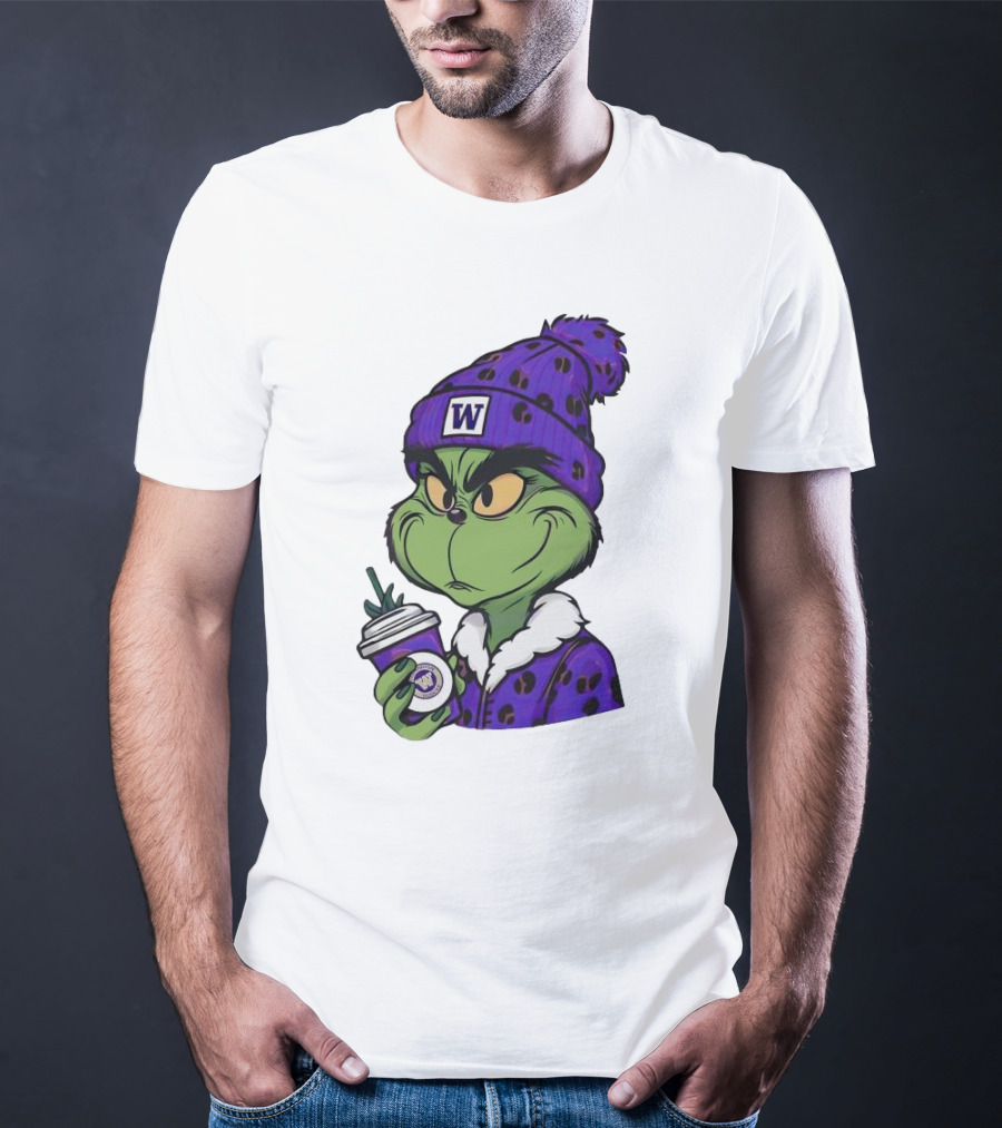 Grinch Boujee W Washington Huskies Coffee T-Shirt