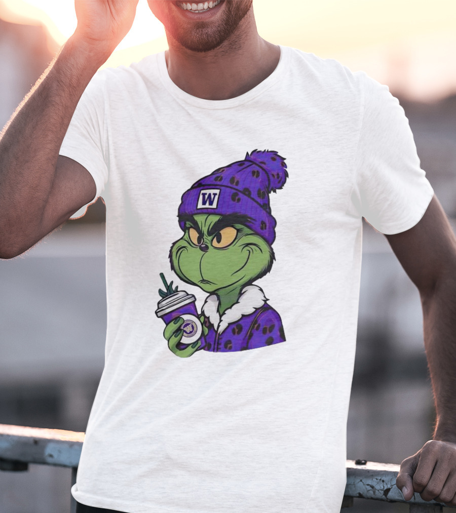 Grinch Boujee W Washington Huskies Coffee T-Shirt