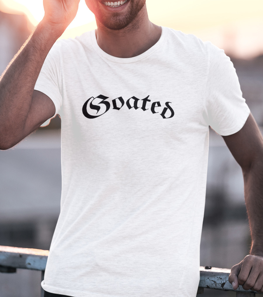 Ryan Clark Goated Blackletter Font T-Shirt