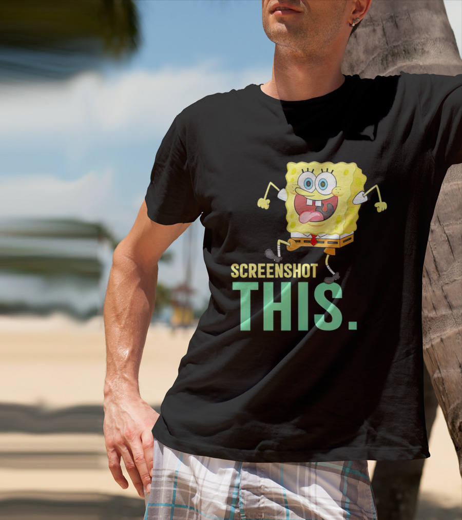 SpongeBob SquarePants Screenshot This Meme Joke T-Shirt