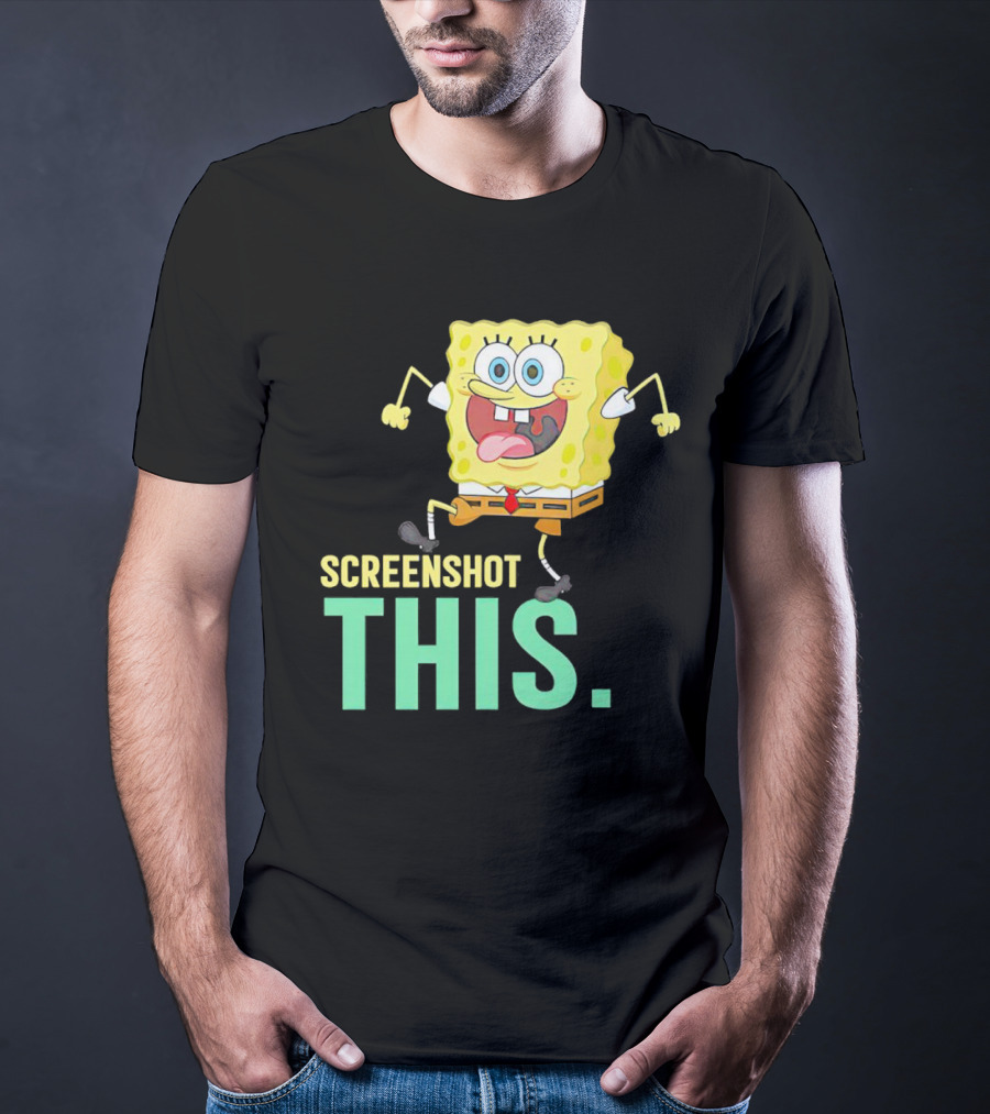 SpongeBob SquarePants Screenshot This Meme Joke T-Shirt