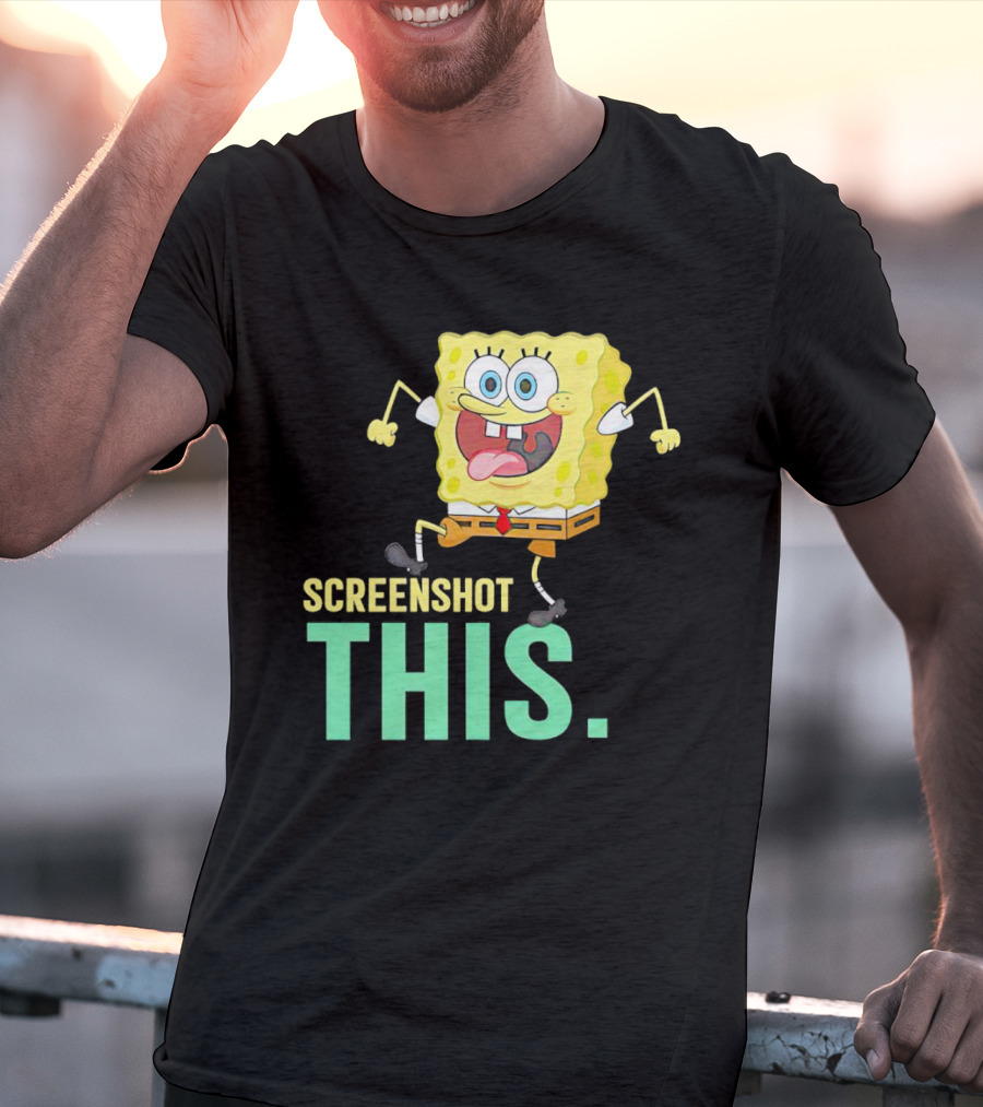 SpongeBob SquarePants Screenshot This Meme Joke T-Shirt