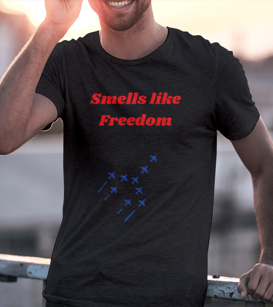 Smells Like Freedom DD214 Military Jets Formation T-Shirt