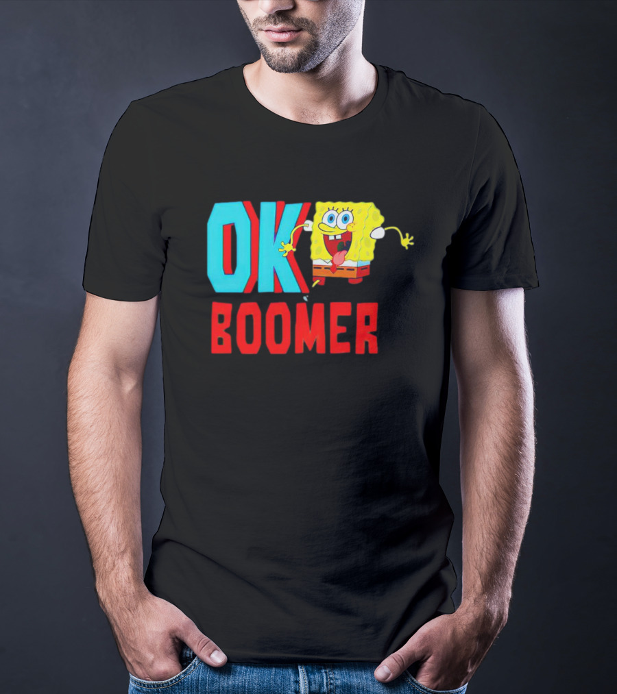 Spongebob Squarepants OK Boomer Meme Fun T-Shirt