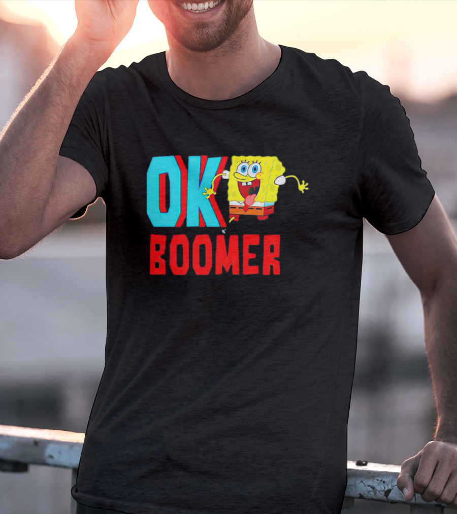 Spongebob Squarepants OK Boomer Meme Fun T-Shirt