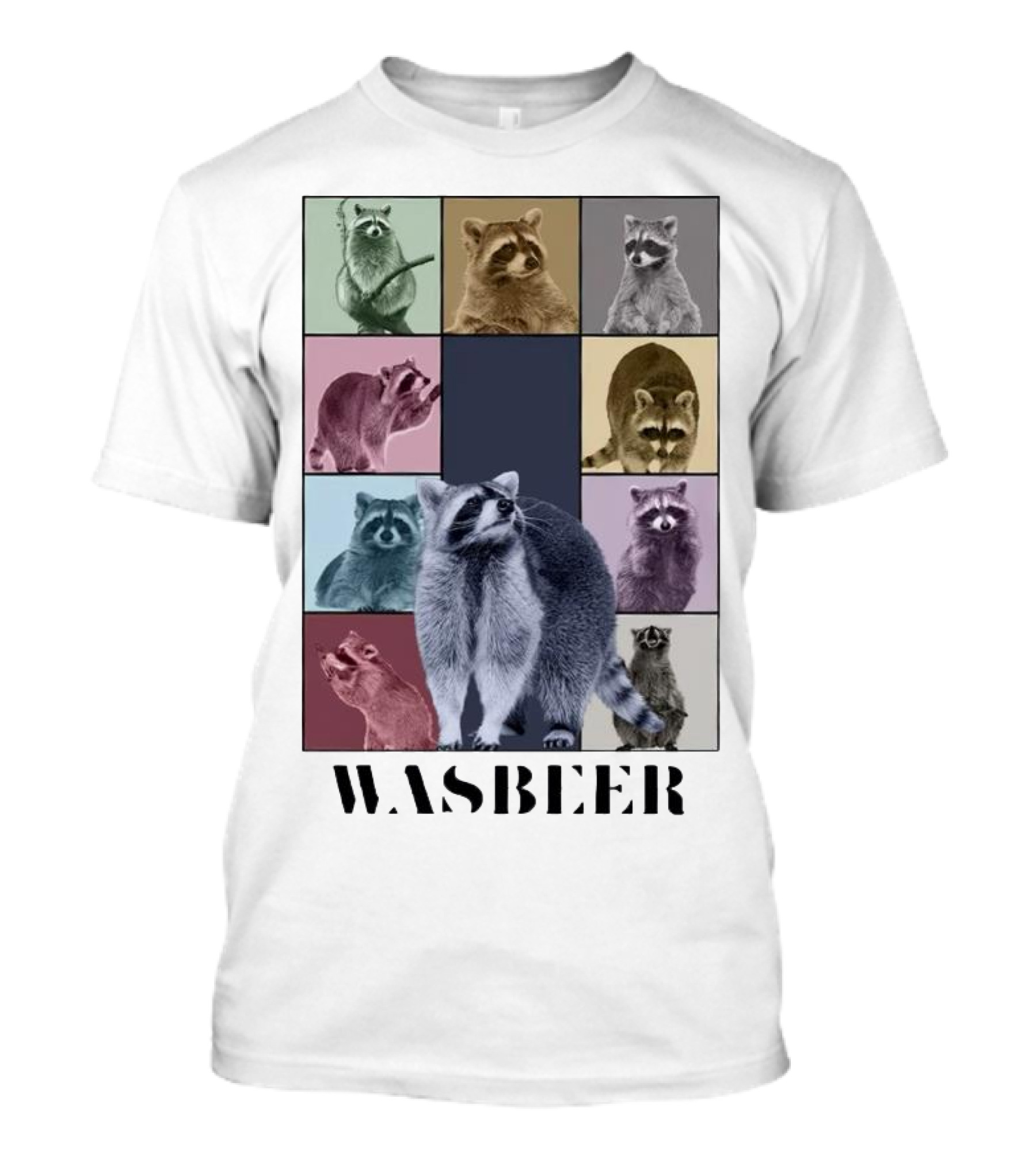 Wasbeer Raccoon Collage The Eras Tour T-Shirt
