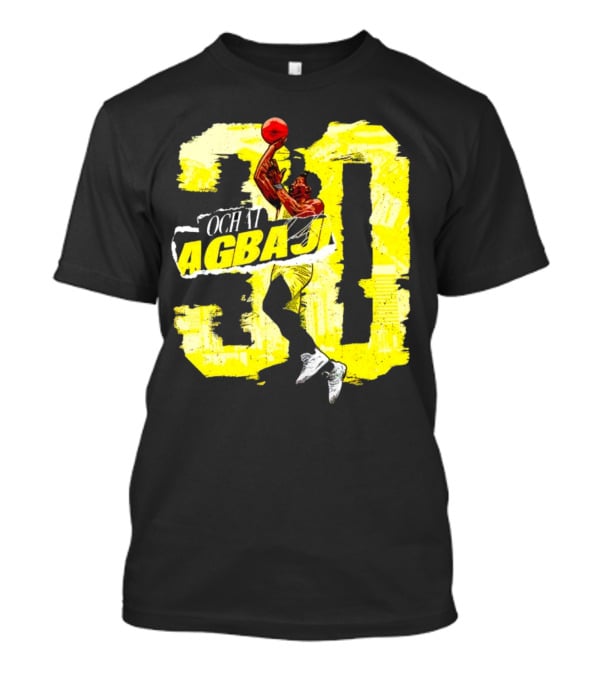 Ochai Agbaji 30 Utah Rough Basketball Dunk WHT Football T-Shirt