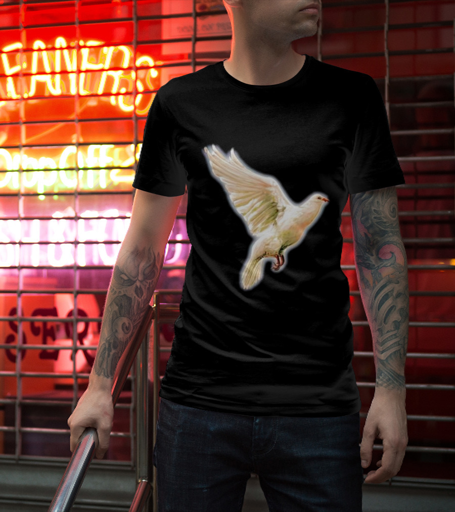 Psycho Peace Dream Dove In Flight T-Shirt